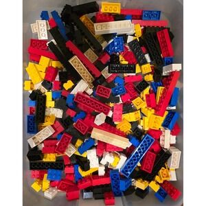 Vintage LEGO Bricks & Pieces Lot - Assorted Colors & Sizes - Building Toys